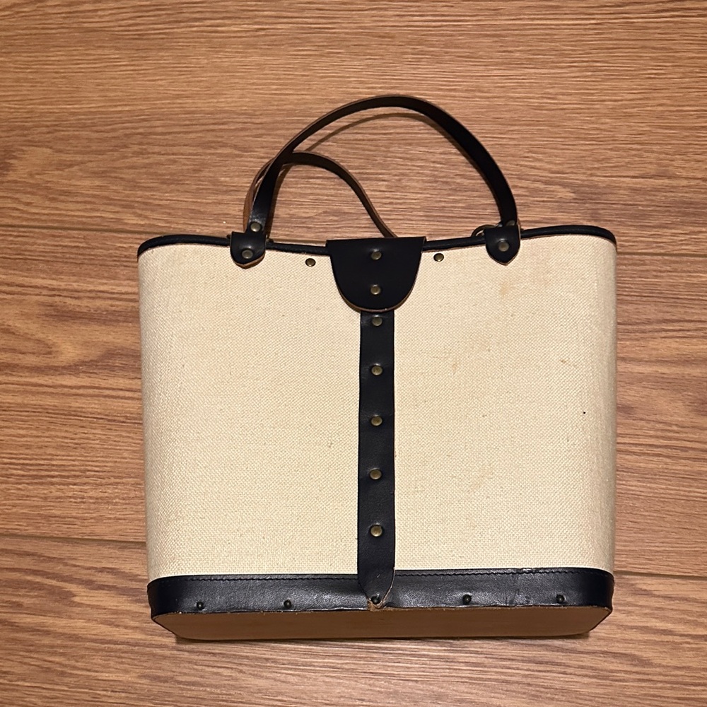 Abundance Enid Collins Embellished Floral Tote Bag - Cream with Black Trim - Picture 2 of 10